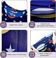 Vista 22 de Rocky Ropa interior térmica para niños, ropa interior larga para niños, capa base para clima frío/esquí Jade