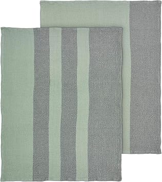 Blomus GANO Organic Cotton Waffle Tea Towel - Desert Sage/Agave Green - Set of 2
