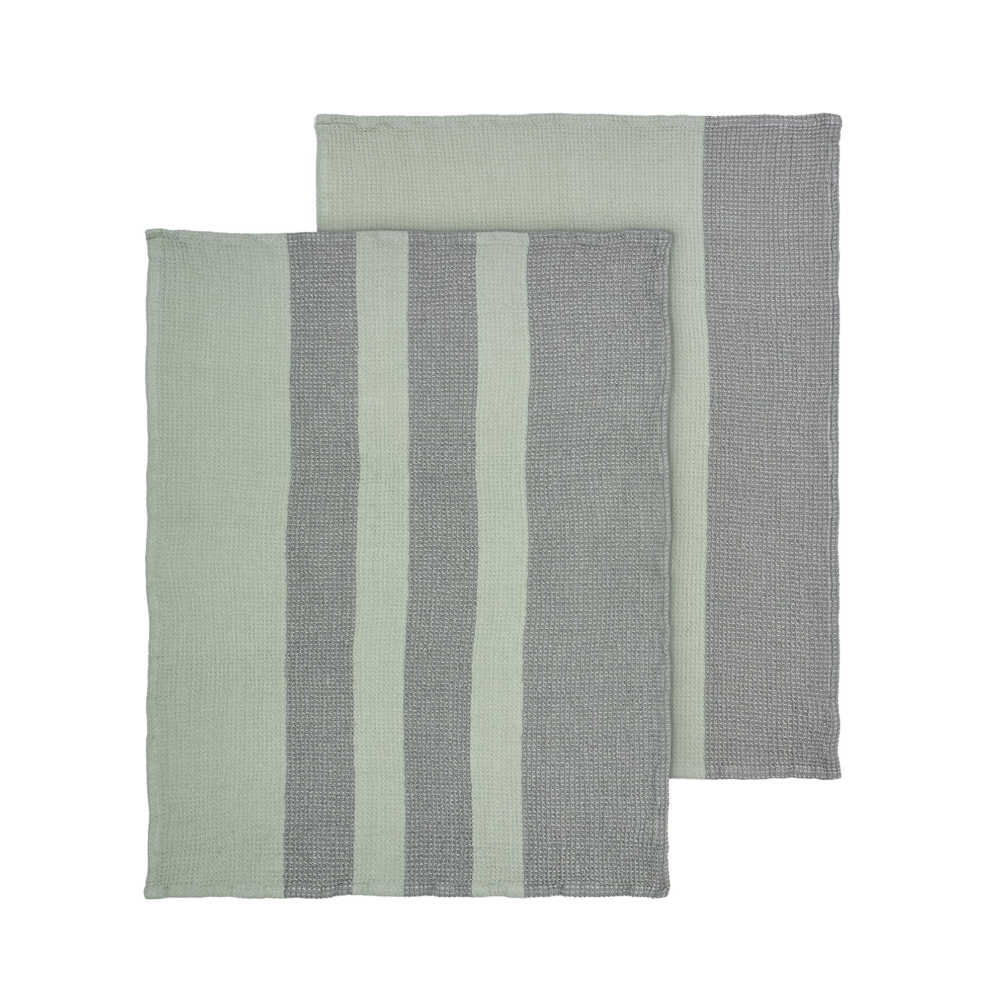 blomus Geschirrtücher 2er Set -GANO- Handtücher aus 100% Baumwolle 50x70cm (Desert Sage)