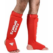 Muay Thai Shin Guards for MMA, Kickboxing & Martial Arts Durable Shin Pads for Training, Adults & Kids Protective Gear, Sizes S to XL