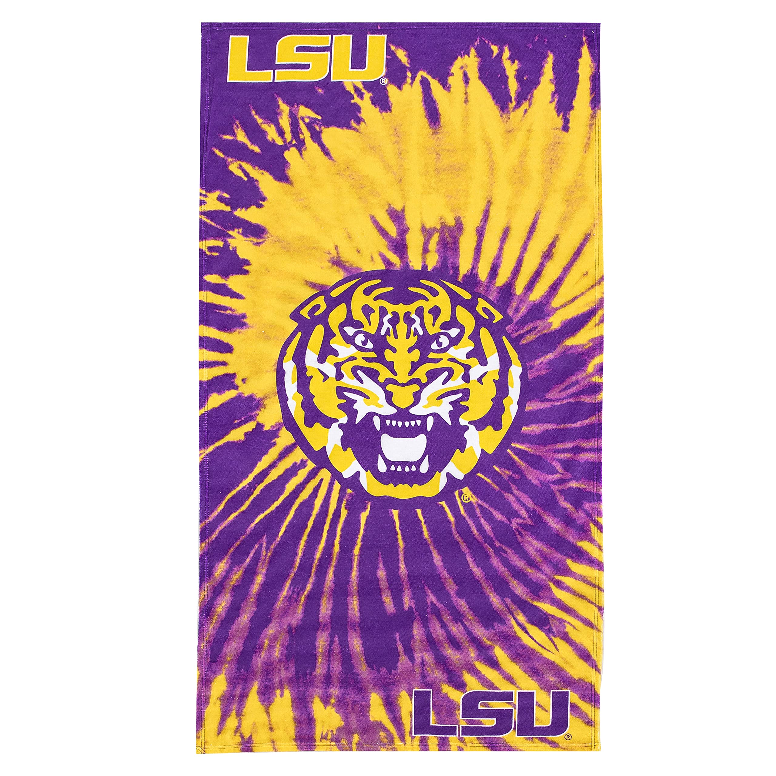 Northwest NCAA LSU Tigers Unisex-Adult Beach Towel, 30" x 60", Psychedelic
