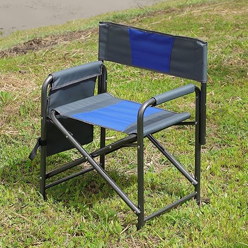 Miniatura 8 de Sillas de camping portátiles, silla plegable para exteriores con bolsa de almacenamiento para mesa auxiliar, sillas de césped de playa, silla Eazy