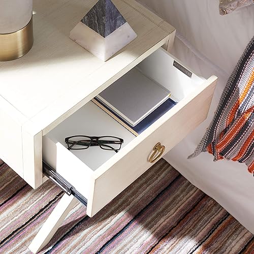 Miniatura 10 de Safavieh Home Collection Odilia - Mesita de noche con 1 cajón, color blanco antiguo y dorado Antiguo/blanco,Negro,Gris,marino,Turquesa