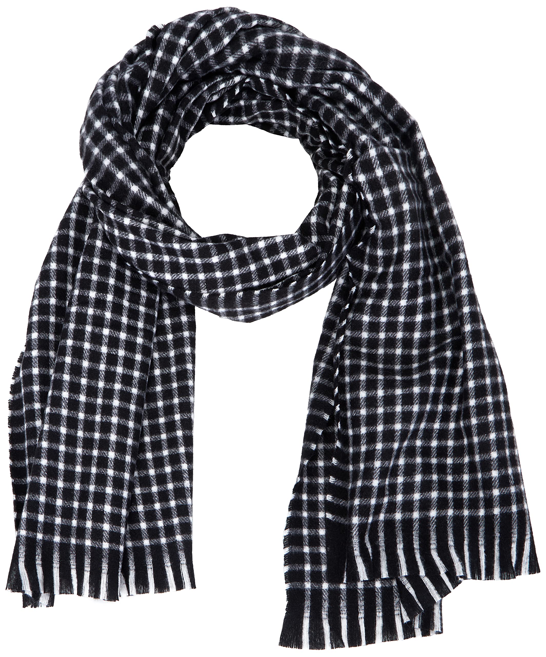 ONLY Women's Onlbianca Life Check Scarf CC Scarf (Pack of 100), Black/detail: check, One size