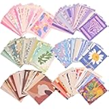 emmoolife 300 Sheets Aesthetic Scrapbook Paper, Retro Boho Pastel Wall Collage Scrapbooking Supplies Craft Decorative Papers Abstract Art Hippie Pattern Room Fashion Decor Paper for Card Making Gift