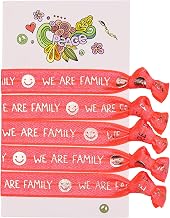 heaven+paper Friendship Bracelets Set in Neon with Gold and Silver for Girls as Party Bags for Hippie Girlfriends, Spandex