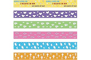 BeYumi Christian Bulletin Board Borders, Jesus Loves Me Border Trim
