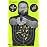 Splatterburst Targets - 12 x18 inch - Bad Guy Splatter Target - Easily See Your Shots Burst Bright Fluorescent Yellow Upon Impact - Made in USA (50 Pack)