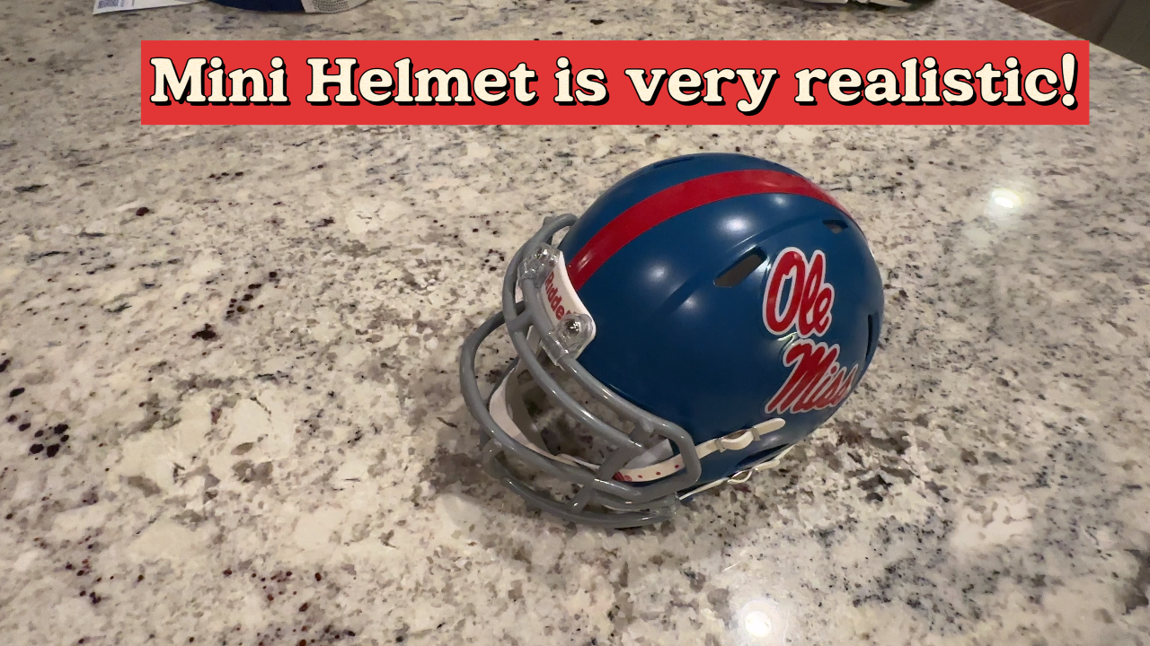 children's ole miss football helmet Watch Rebels Mini makes a GREAT gift! on Amazon Live womens electric bike 1Storm Motorcycle Modular Flip they make it easy Color:Yellow Grid