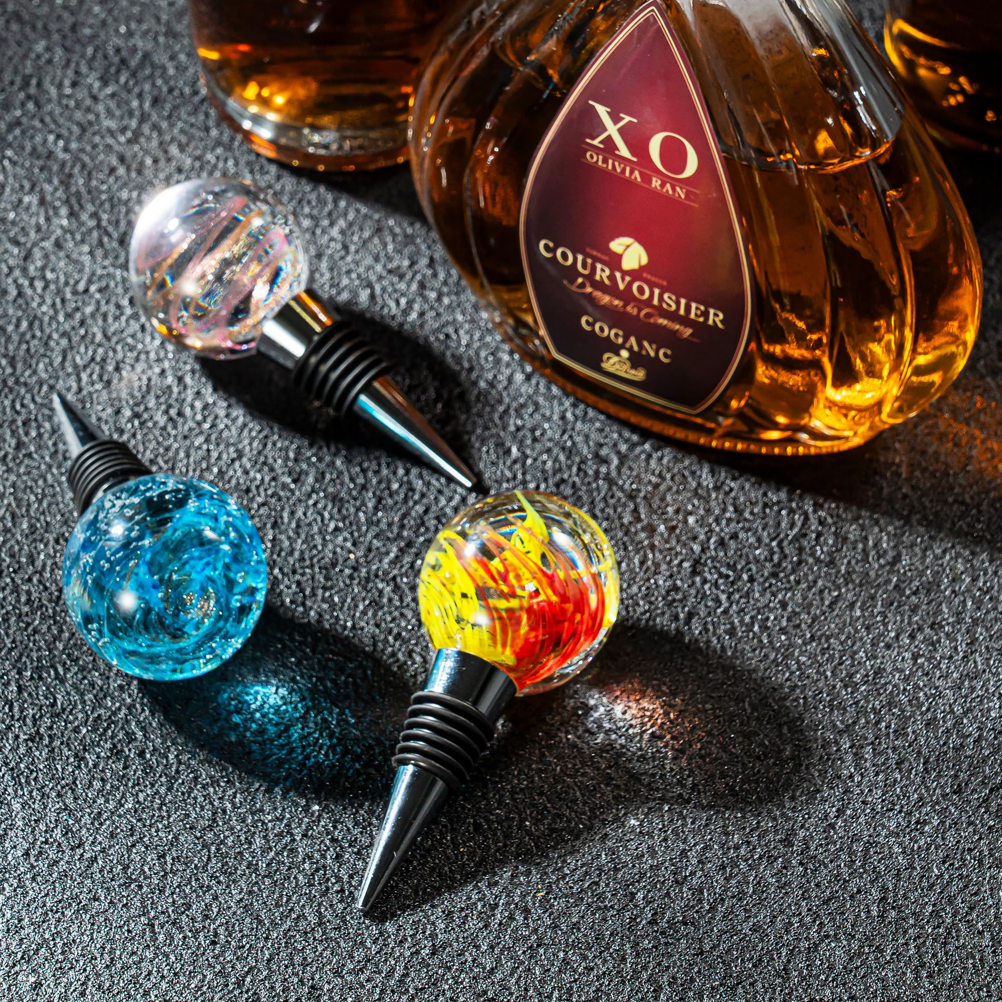 Amazon | ワインボトルストッパー3個パック、ギャラクシー