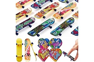JOYIN 28 Packs Valentines Day Mini Skateboards with Heart Boxes