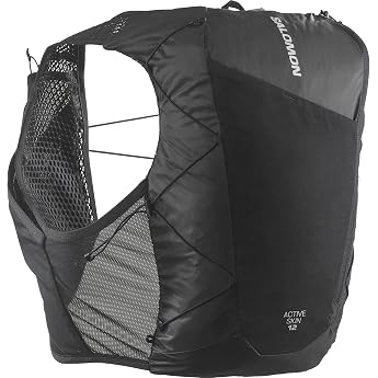 Salomon Active Skin 12 No Water Bottles, Chest Pockets with Easy Hydration, SensiFit Comfort, Ultra Trail-Optimised Storage f