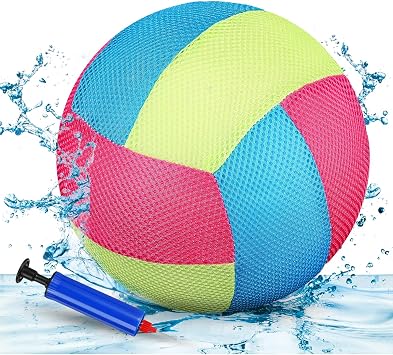 Threan 8.5 Inch Waterproof Pool Volleyball with Grip Technology Water Beach Pool Volleyball for Adults Outdoor and Indoor Activities