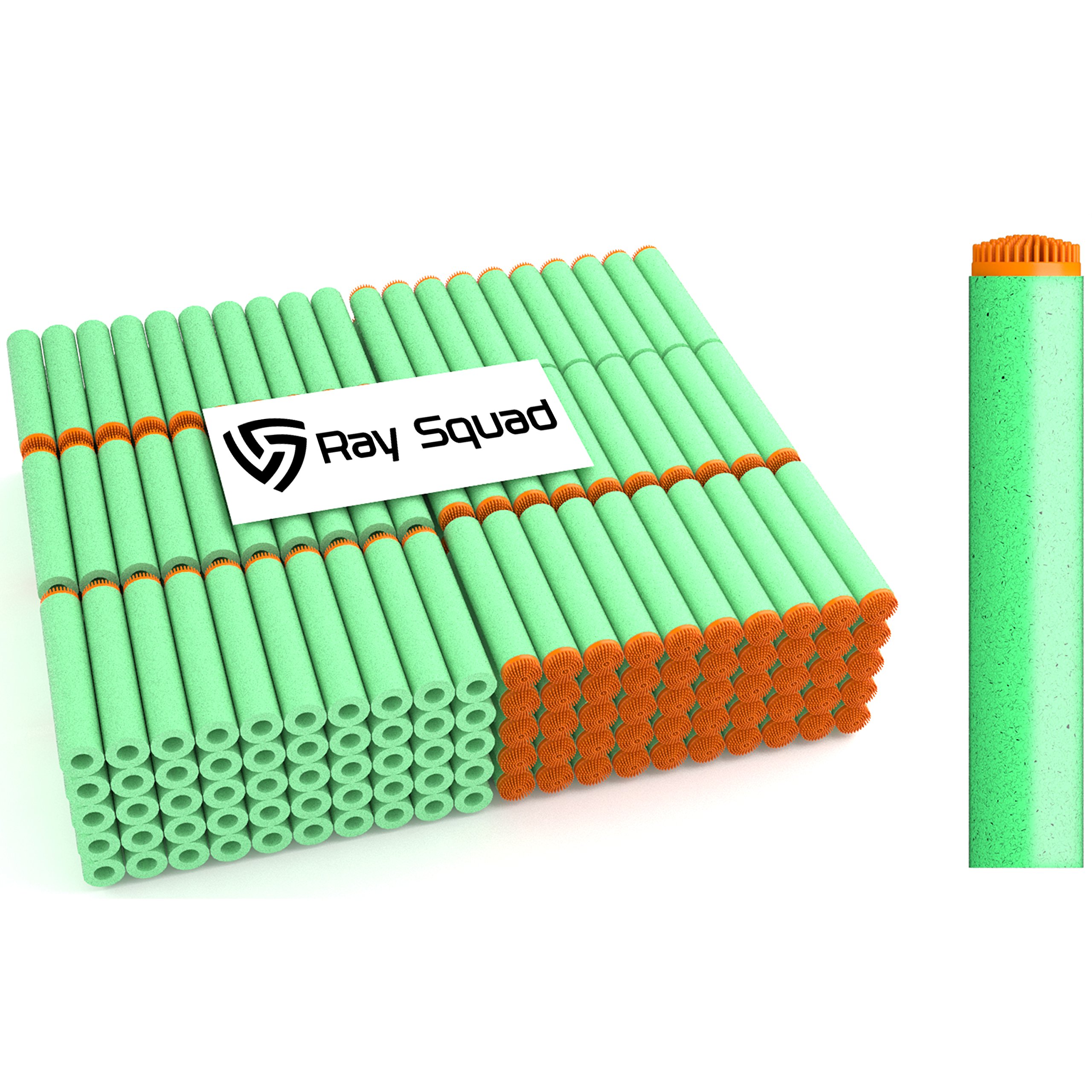 200 Pack Neon Zombie Green Koosh Darts Compatible Darts by Ray Squad Compatible with N-Strike Elite Series Blasters