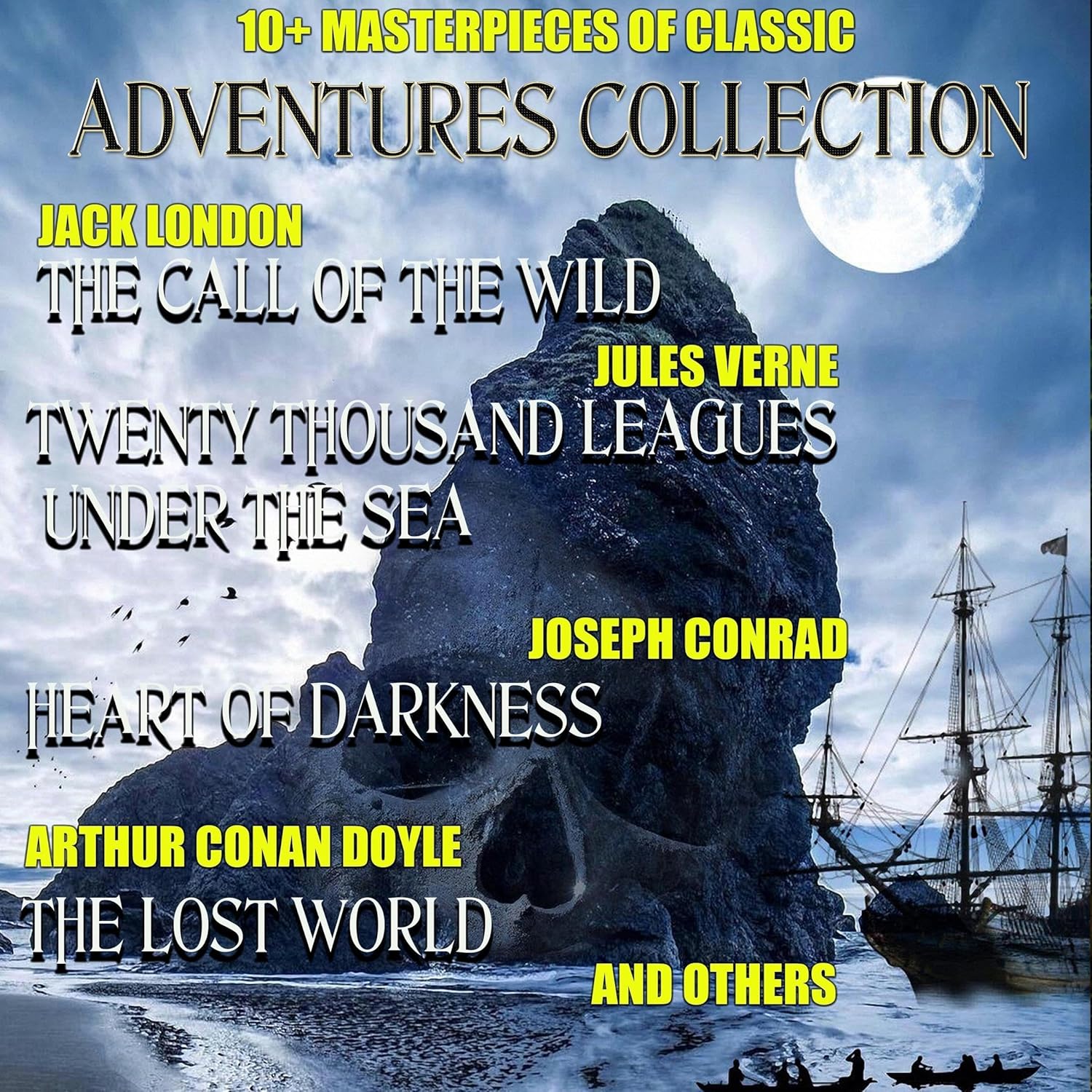 10+ Masterpieces of Classic Adventures Collection: The Call of the Wild, Twenty Thousand Leagues Under the Sea, Heart of Darkness, the Lost World and Others    
	                
	            

                 
                        Audible Audiobook 
                  
                        – Unabridged