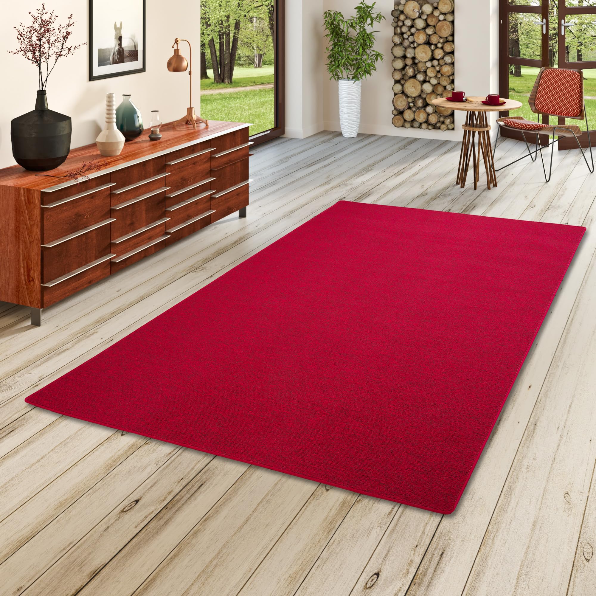 Einfarbiger Teppich Anthrazit 140x200 Cm Loft | Maisons Du Monde