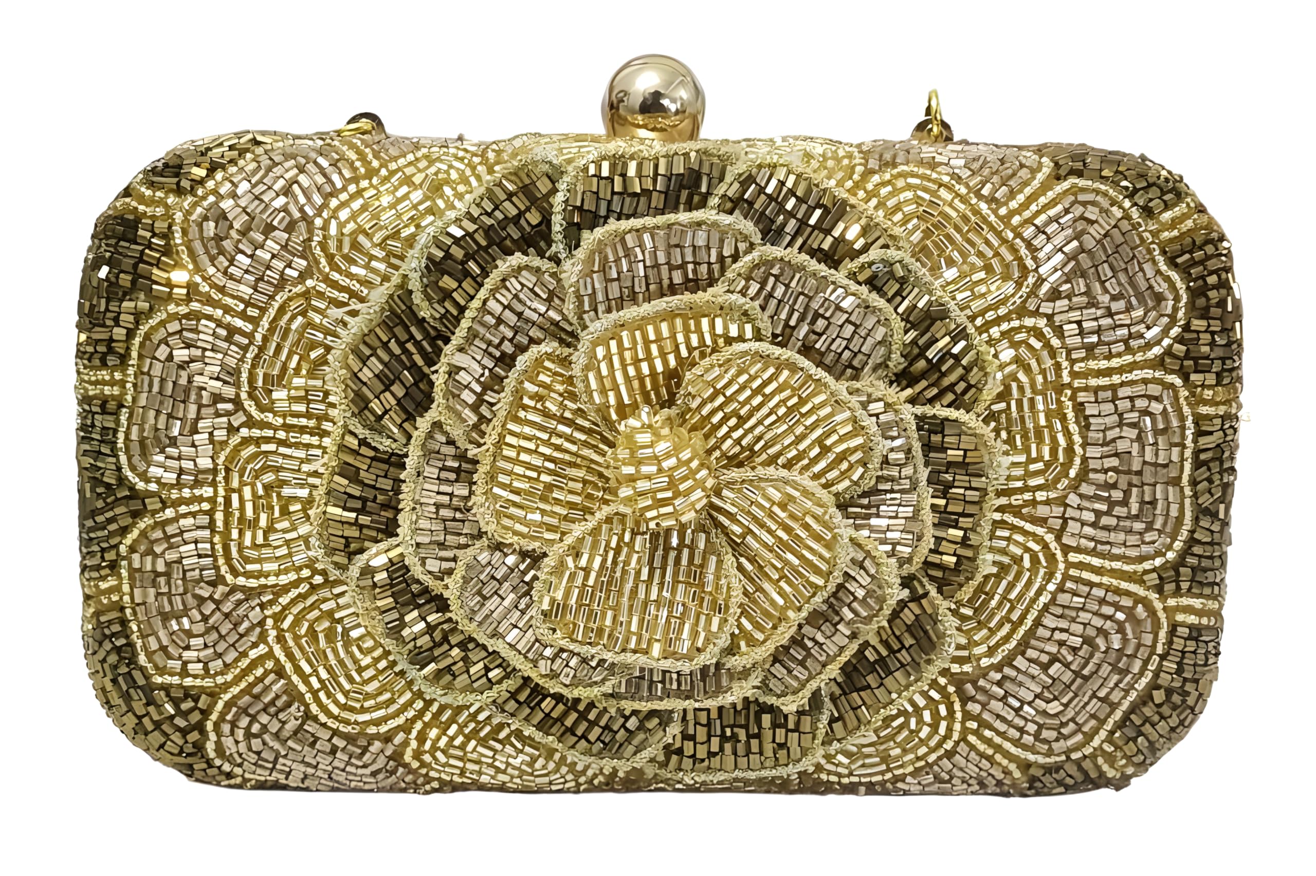 duchess Women's & Girls Embroidered Floral Handle Clutch for Party Wedding-picture-29