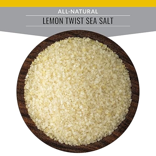 Miniatura 3 de Artisan Salt Company Fusion - Sal marina de limón con sabor natural, bolsa con cremallera, 3.5 onzas