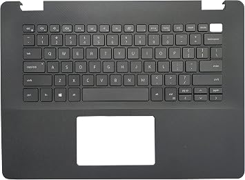 Laptop Keyboard Compatible for Dell Vostro V3400 V3405 3400 3405 0TV7CN US Layout Black with Palmrest Upper Cover Case Shell Backlit