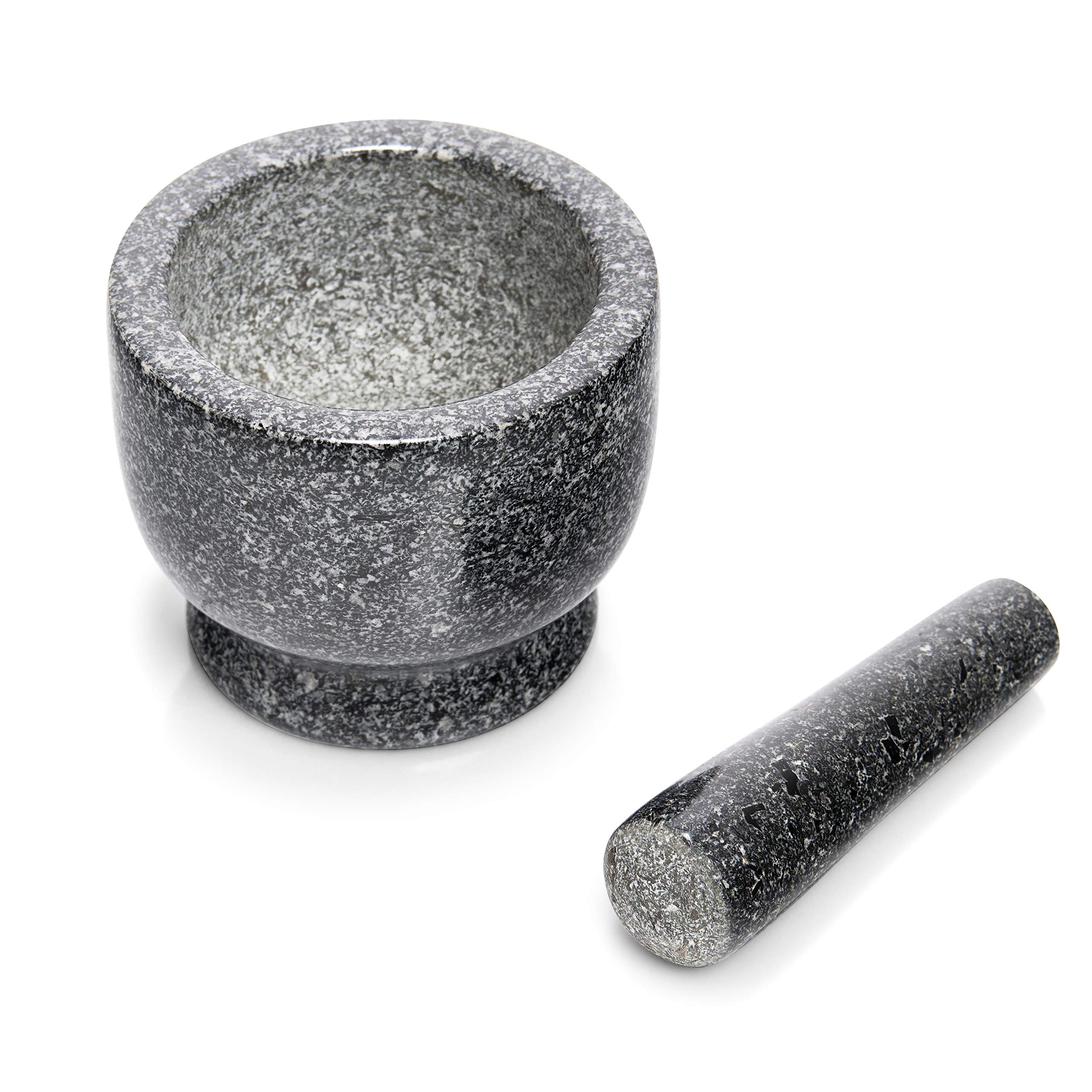 Zeller 24500 - Set di mortaio e pestello, granito, colore antracite