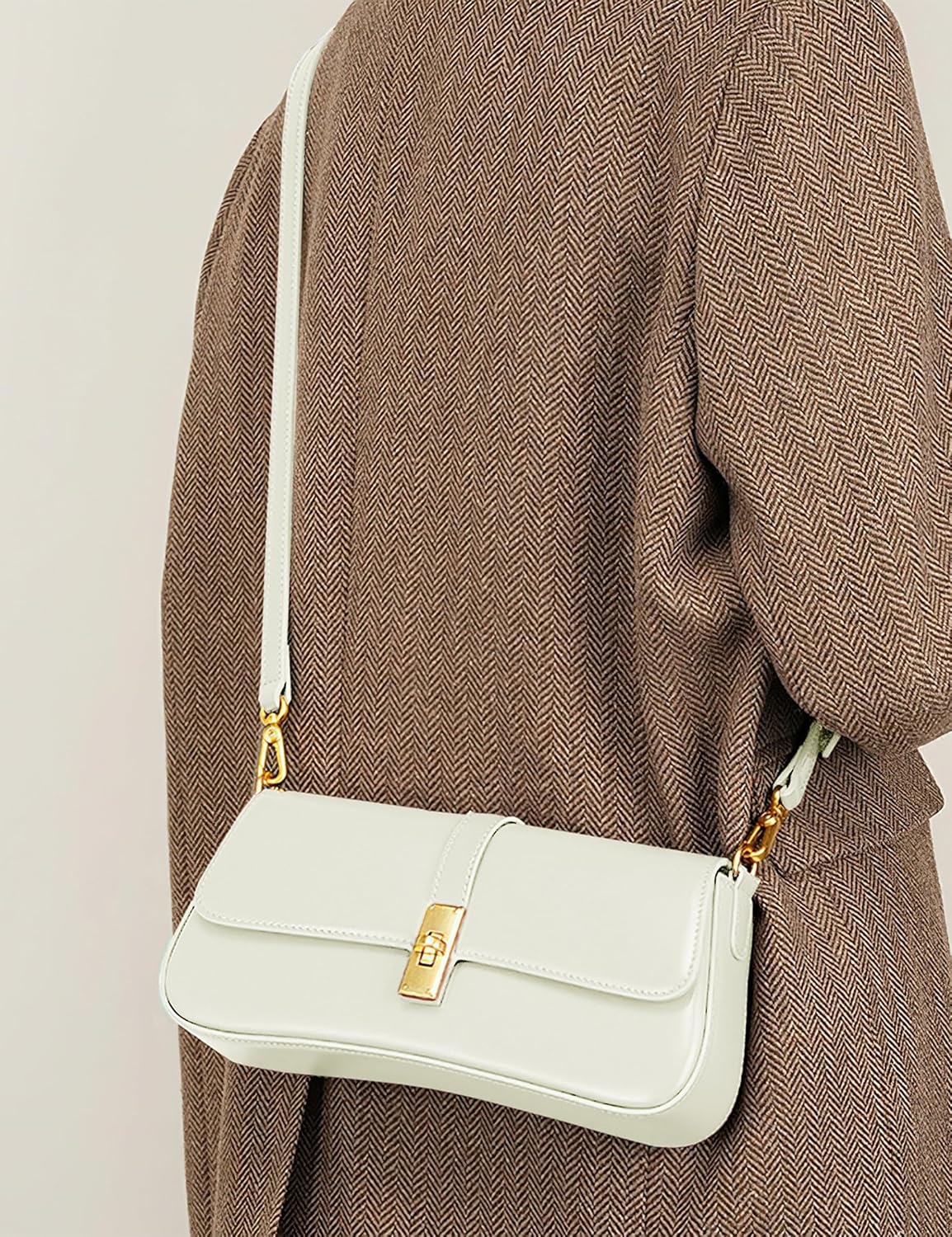 Zecmos Shoulder Bags for Women Leather Crossbody Bag Womens Small Clutch Purse Genuine Leather Handbag - Image 2