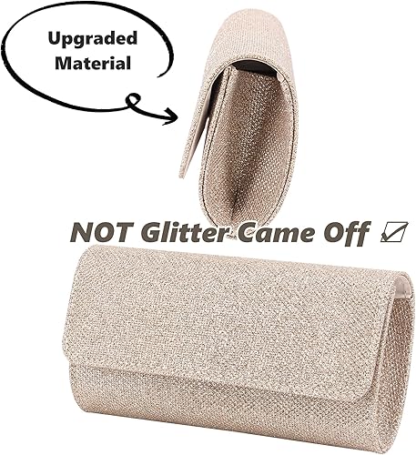 Miniatura 3 de Naimo - Deslumbrante bolsa pequeña de solapa con cadena desmontable para eventos nocturnos