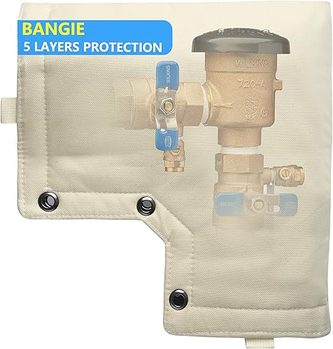 Cubierta aislante para prevención de reflujo, 5 capas de protección, funda aislada, funda aislante de algodón de doble pared para pozos de agua de