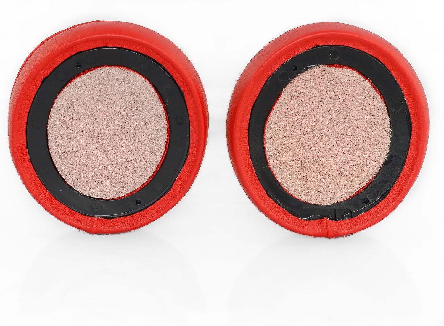 Replacement Ear Pads Compatible with Beats Solo 2 Wired and Solo 2 Wireless Headphones (Solo 2 Gloss Red). Protein Leather | Soft high-Density Foam | Easy Installation