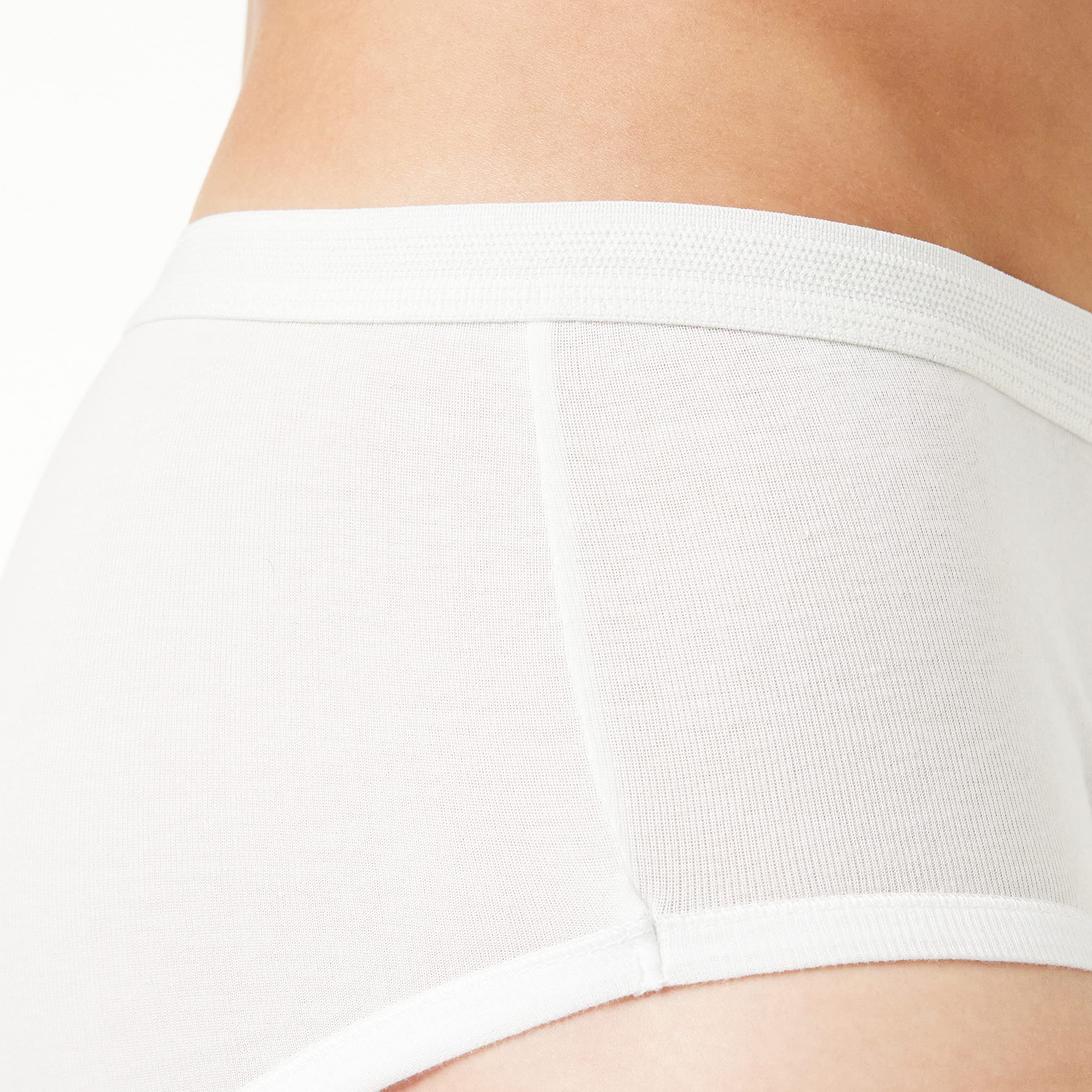 Eminence - Lot de 4 Slips Homme Taille Haute Ouvert - 100% Coton Peigné - Label Oeko-TEX® Standard 100 - Maintien Supérieur, Grand Confort, Hypoallergénique