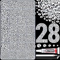 Vista 59 de 24000 piezas de diamantes de imitación de resina para embellecer con pegamento para joyería B7000, diamantes de imitación multicolor de 3 mm