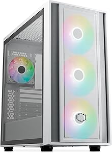 Cooler Master MasterBox 600 RGB Full Tower Cristal Templado USB-C Blanca