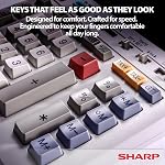 Sharp EL-1801V Portable 12-Digit 2-Color Serial Printing Calculator - 7 5/8 x 10 1/8, White