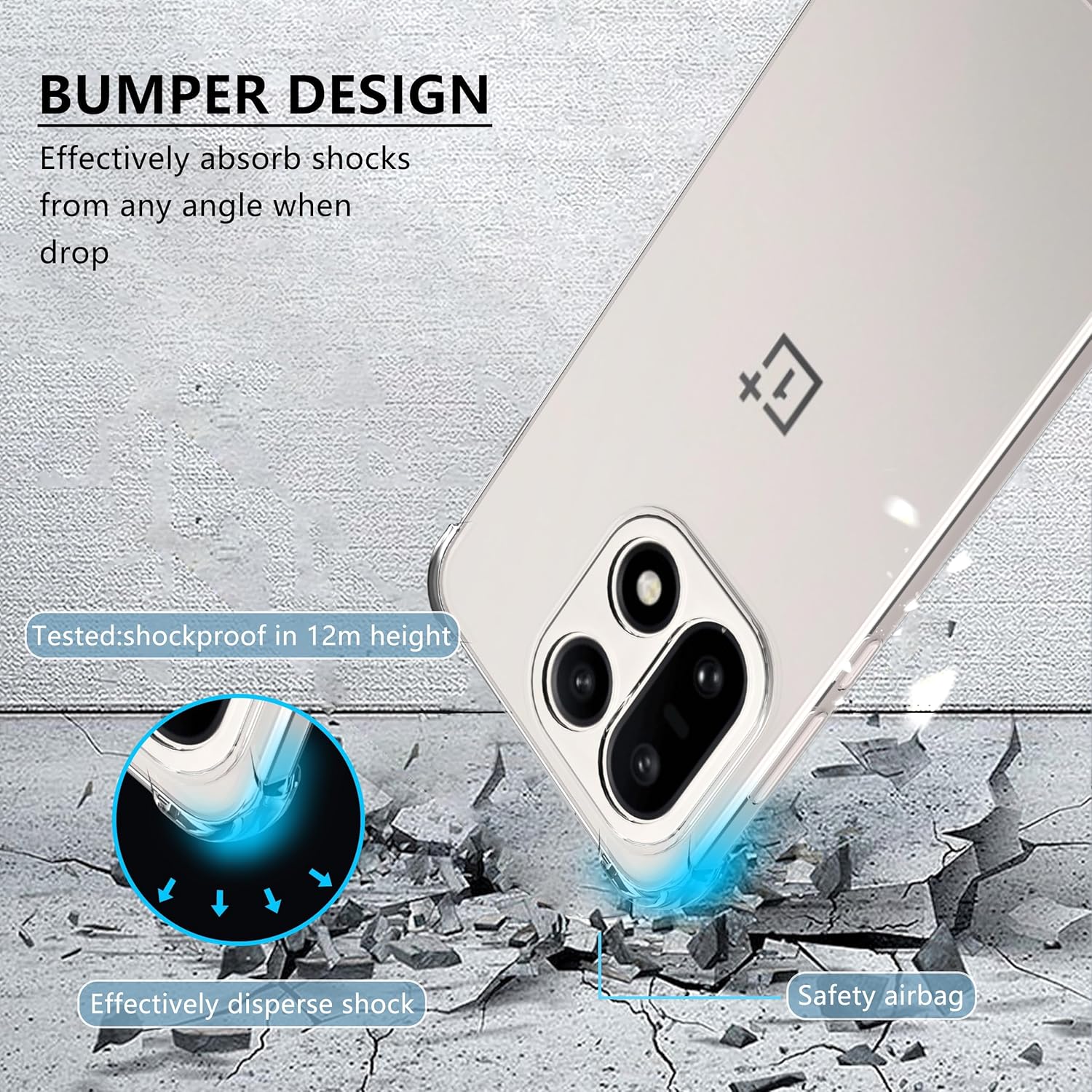 Exclusive | Phone Case Compatible with OnePlus 15 5G, Shockproof Protection, Anti-Yellowing Ultra-Slim TPU Cover, Precise Cutouts & Scratch-Resistant - Clear | 5G 2026 - view 1
