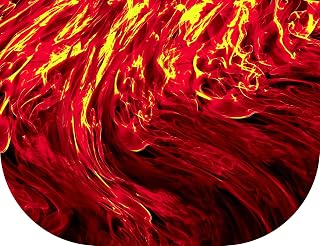 ROARING FIRE - BLACK BG - Quill Wing Worship Flags WXL-QUILL - (Single - 1 flag)