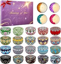 Advent Calendar 2025 - 24 Days Scented Candles Gift Set Christmas Advent Calendars Aromatherapy Candle - Birthday Thanksgiving Mother's Day for Adult Women with Gift Box