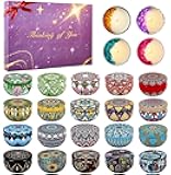 Advent Calendar 2025 - 24 Days Scented Candles Gift Set Christmas Advent Calendars Aromatherapy Candle - Birthday Thanksgiving Mother's Day for Adult Women with Gift Box