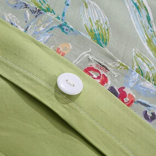 Miniatura 9 de Brandream Juego de sábanas y funda de edredón tamaño Queen de 7 piezas, diseño floral, elegante, acuarela, pintura de granja