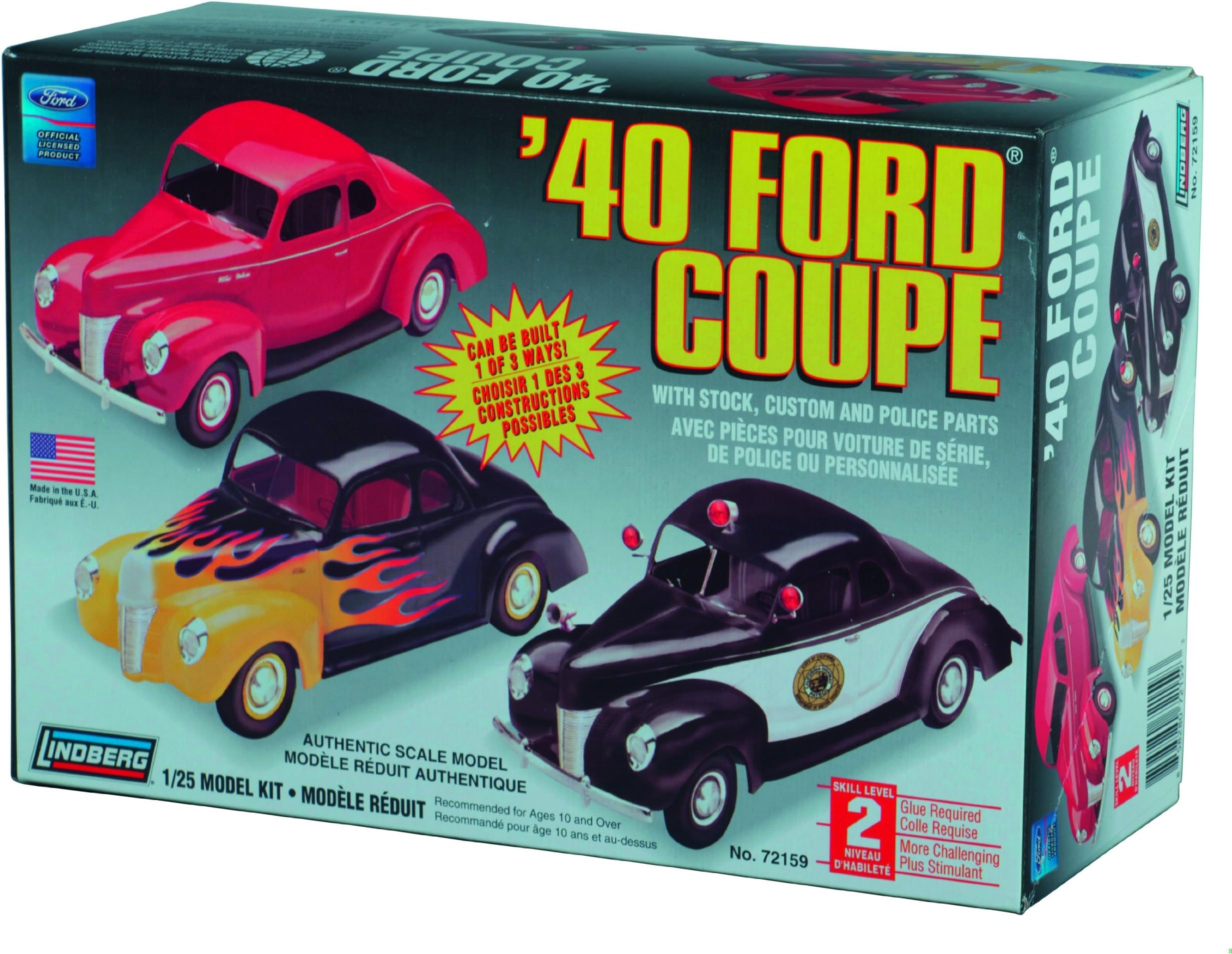 Lindberg 1:25 Scale 1940 Ford Custom Coupe