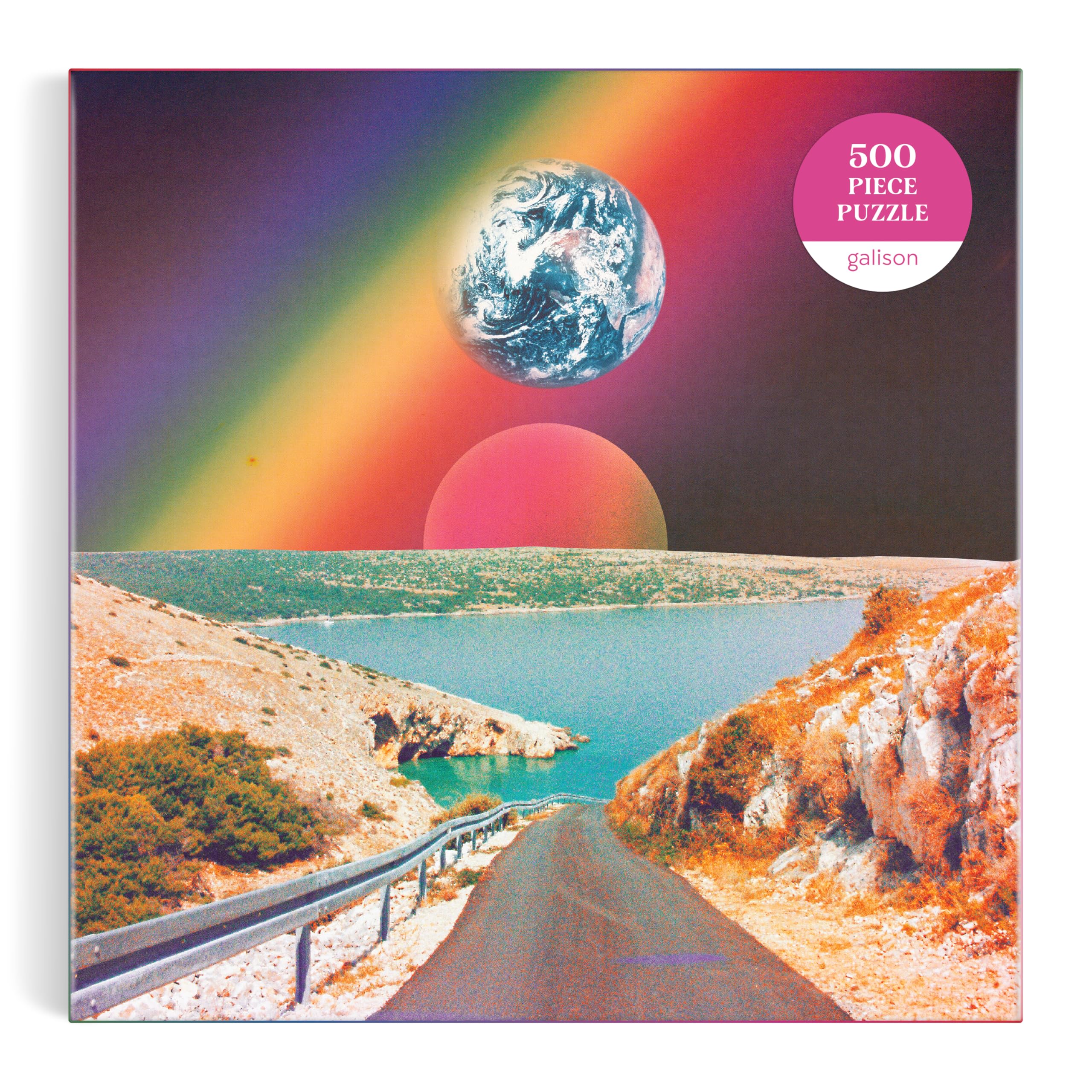 Galison Cosmic Rainbow – 1000 Piece Puzzle Featuring Prisms Other Worldly Combinations Of Earth Sea And Cosmos
