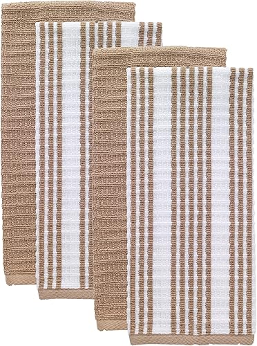 Miniatura 2 de T-FAL - Toalla de cocina prémium (paquete de 4), 16 x 26 pulgadas, altamente absorbente, súper suave, de larga duración, 100% algodón, toallas de