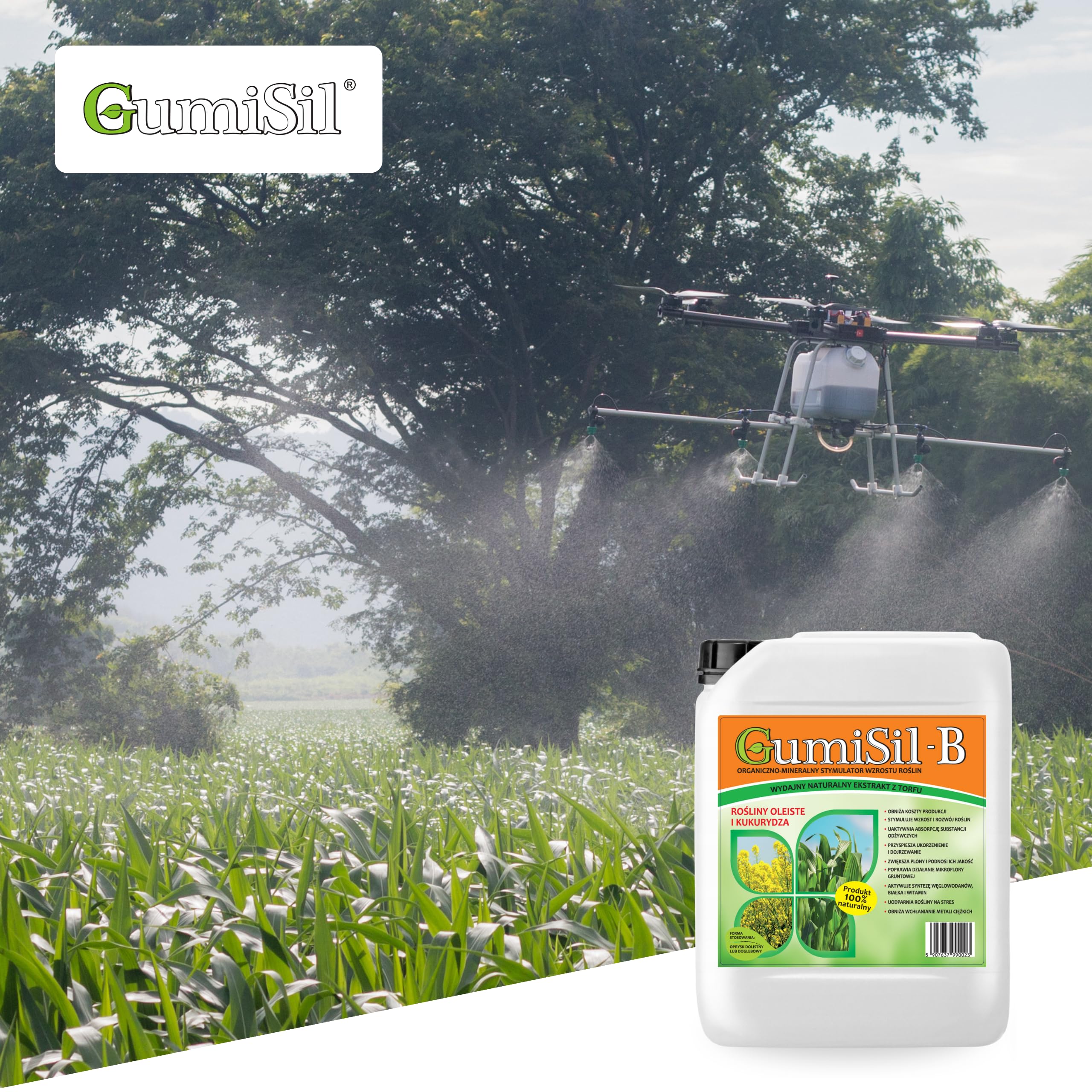 B – Biostymulator do Roślin Oleistych i Kukurydzy – 10L