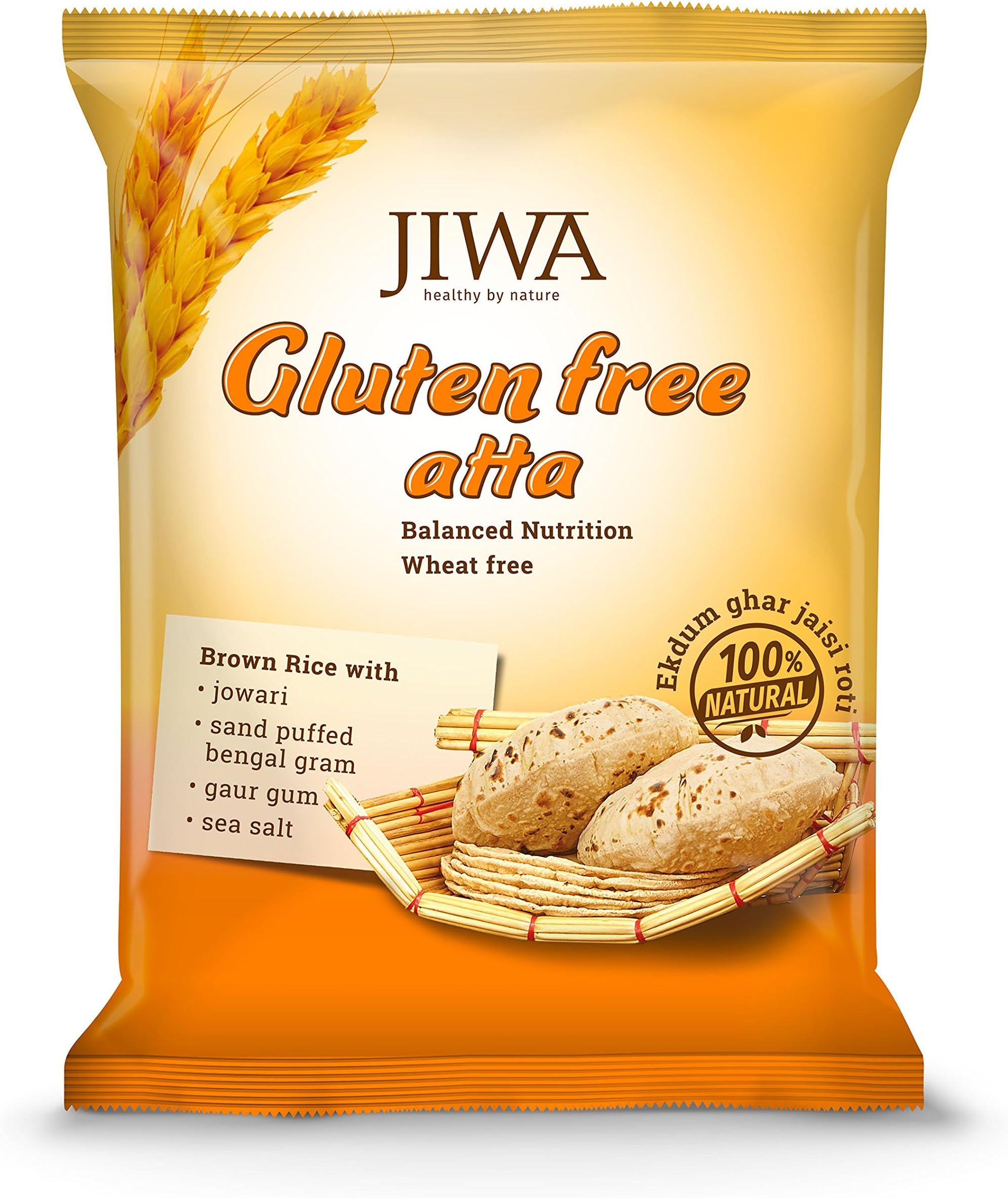 Jiwa Gluten Free Atta, 4.5 Kg, (900g x 5 Pack)