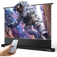 WEMAX 120 inch Electric Motorized Floor Rising Projection Screen, 4K 169 Active 3D Ready, Ambient Light Rejecting ALR Projector Screen, Perfect with Nova, Voice Control, Compatible with Alexa