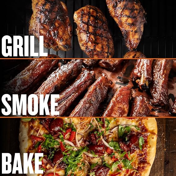 Traeger Grills Woodridge Pro Electric Wood Pellet Grill and Smoker, 970 Sq. In., Outdoor Pellet Smoker Grill with Digital Sensor and Side Shelf, Wi-FIRE Technology, Super Smoke Mode, Black, TFB97JLH