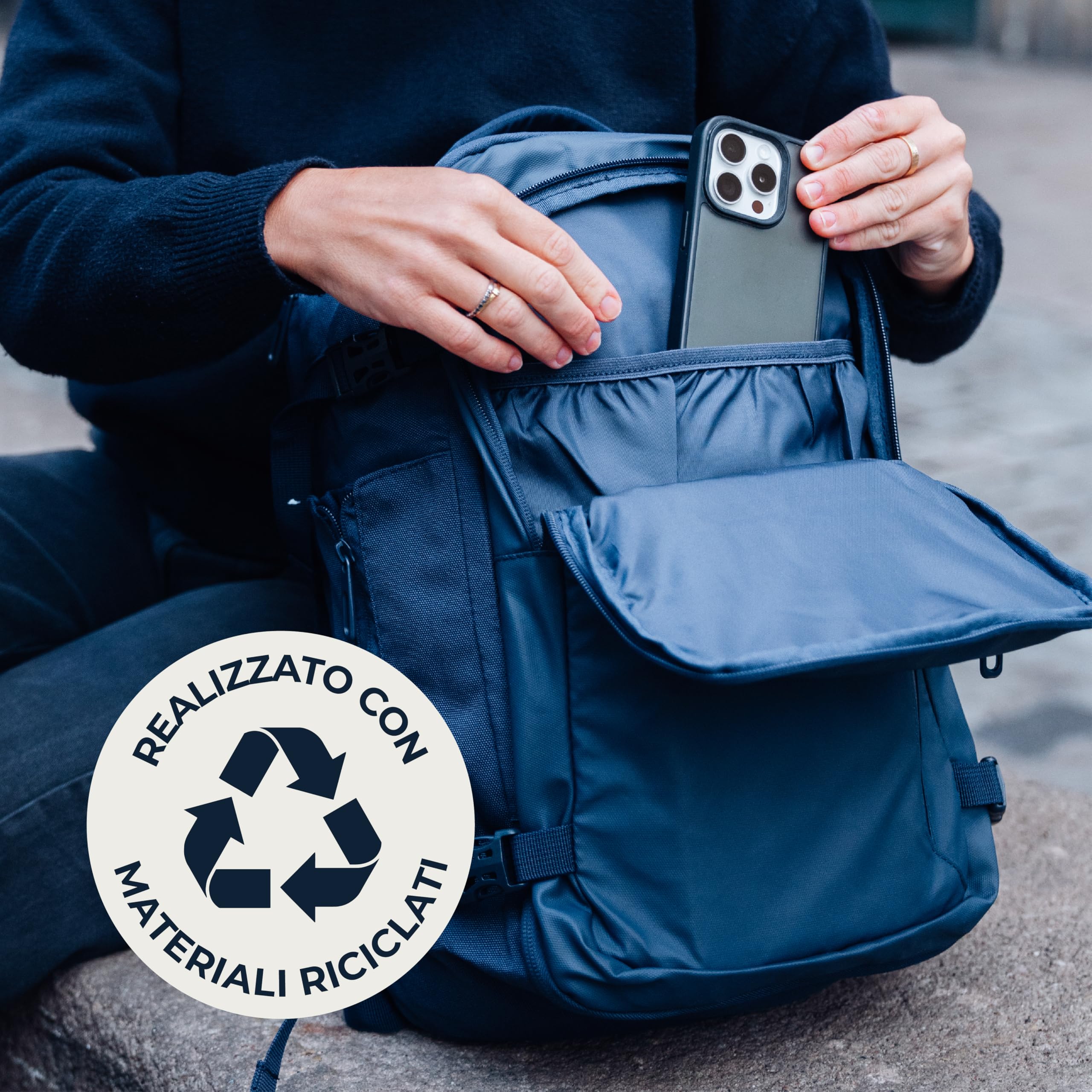 BidMamba Zaino Bagaglio A Mano 40x20x25 Ryanair, Zaino Borsa 20L Voli Low Cost Easyjet
