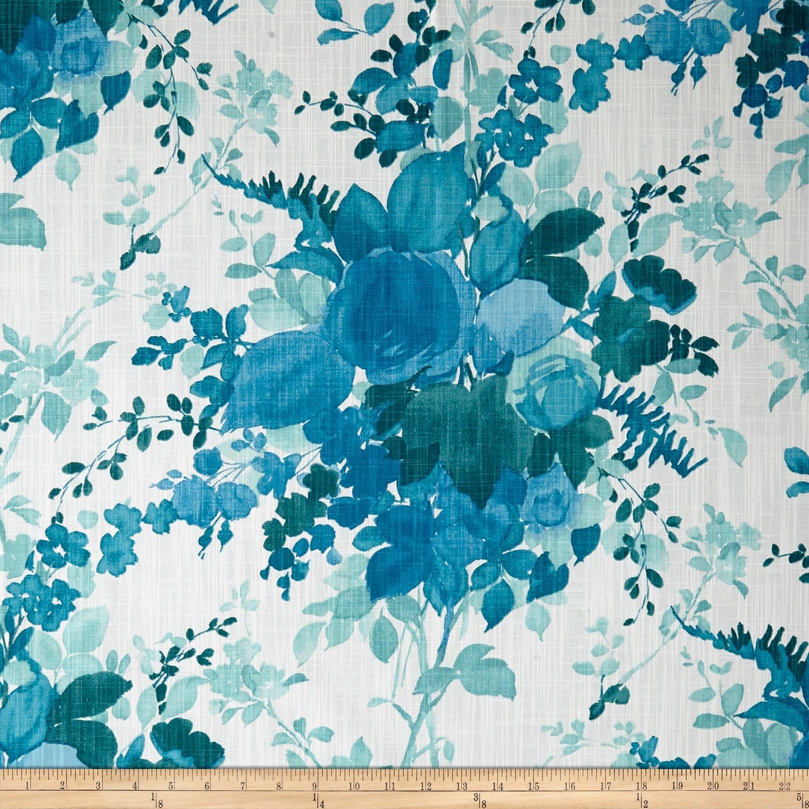 DURALEE HOME 0573417 Duralee Olivia Blue Fabric by The Yard