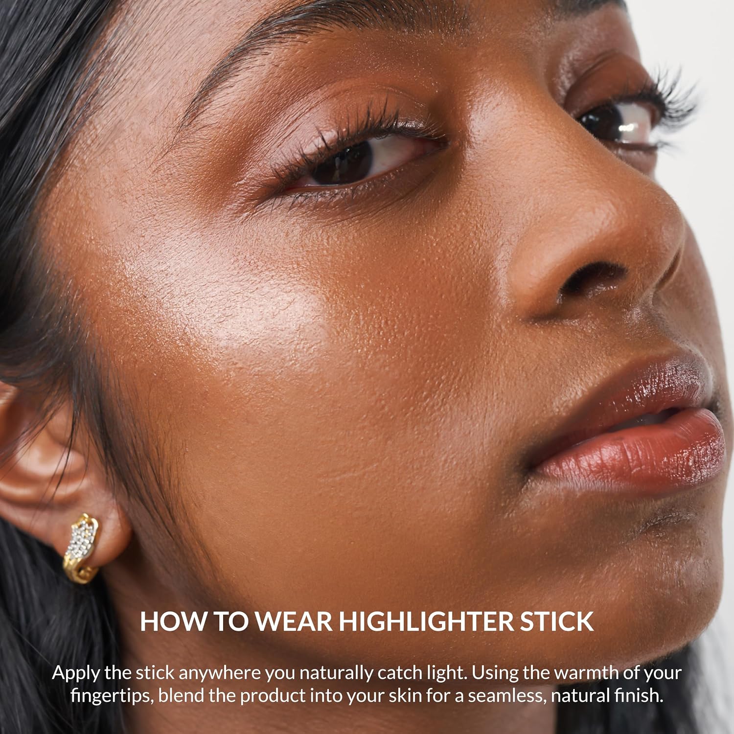 Mango People Dewy Glow Cream Highlighter Stick, Highlighter Makeup and Body Glitter, Infused with Black Currant, Ashwagandha, Brahmi and Triphala, Morning Light, 0.17 oz