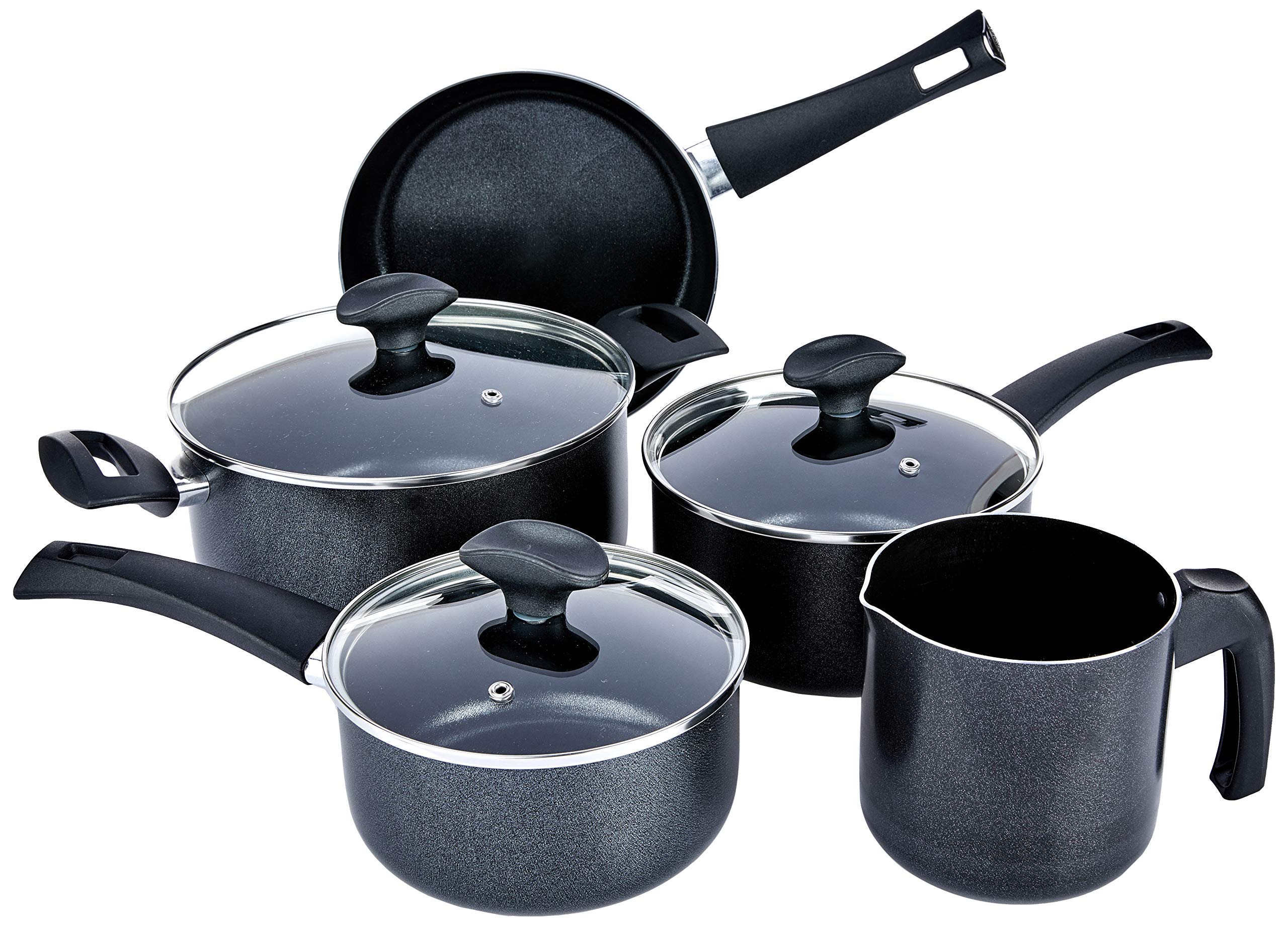 Jogo de Panelas 5 peças Masala, Preto, Brinox | Amazon.com.br
