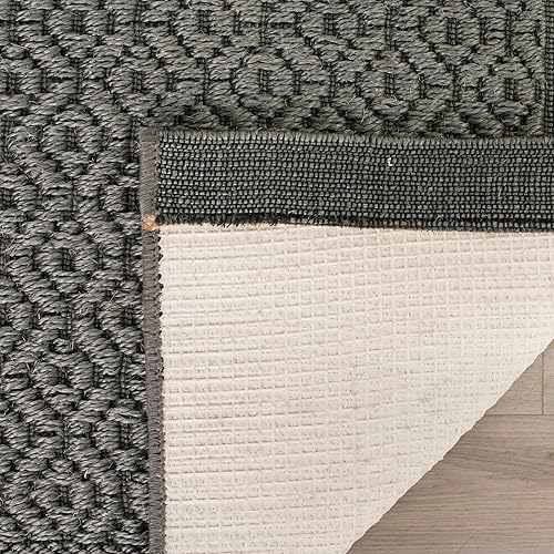 Miniatura 2 de SAFAVIEH Palm Beach Collection - Alfombra de área de 5 x 8 pies, diseño de ceniza, sisal y yute, ideal para zonas de alto tráfico en sala de estar,