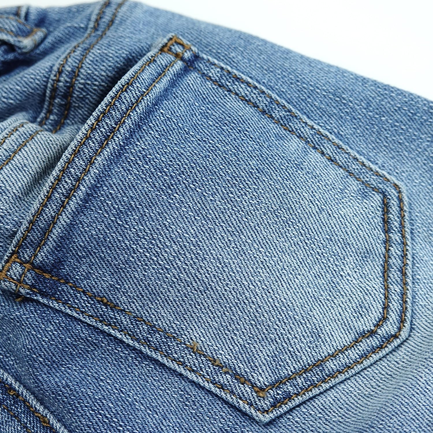 KIDSCOOL SPACE Infant Jeans,Baby Toddler Elastic Waist with D-Ring Stretch Denim Pants